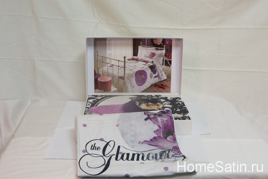 Glamour комплект постельного белья от Tivolyo Home 1.5 спальный, photo №3