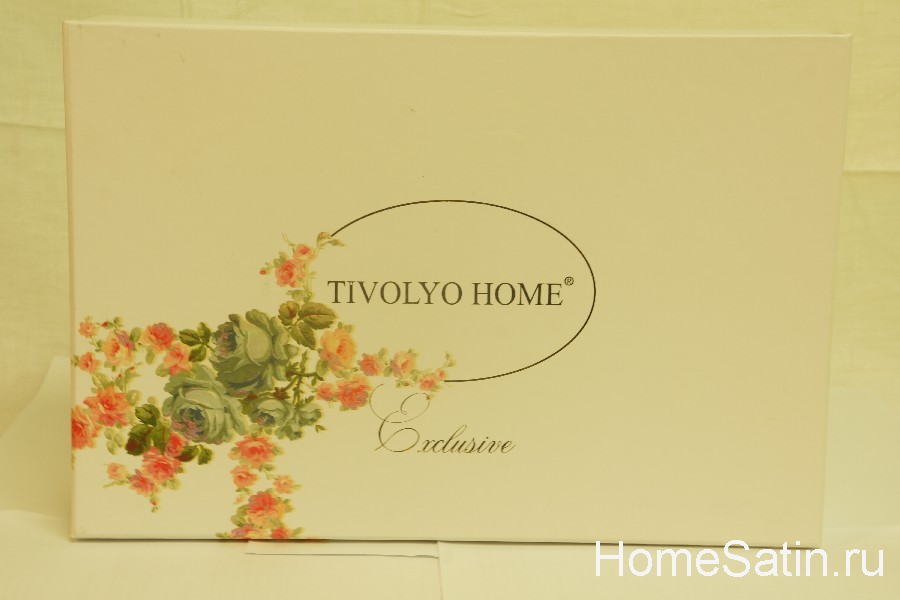 Laila комплект сатинового постельного белья от Tivolyo Home семейный, photo №4