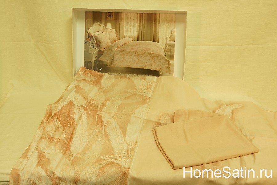 Verdino комплект постельного белья от Tivolyo Home розового цвета евро, photo №2