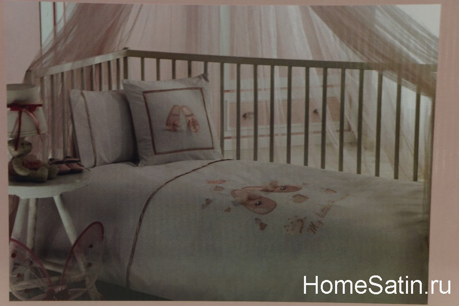 Babet cocuk комплект сатинового постельного белья с нашивками от Babybaloons детский, photo №1