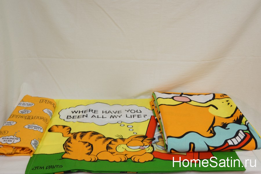 Garfield day комплект постельного белья для мальчика от TAC 1.5 спальный, photo №2