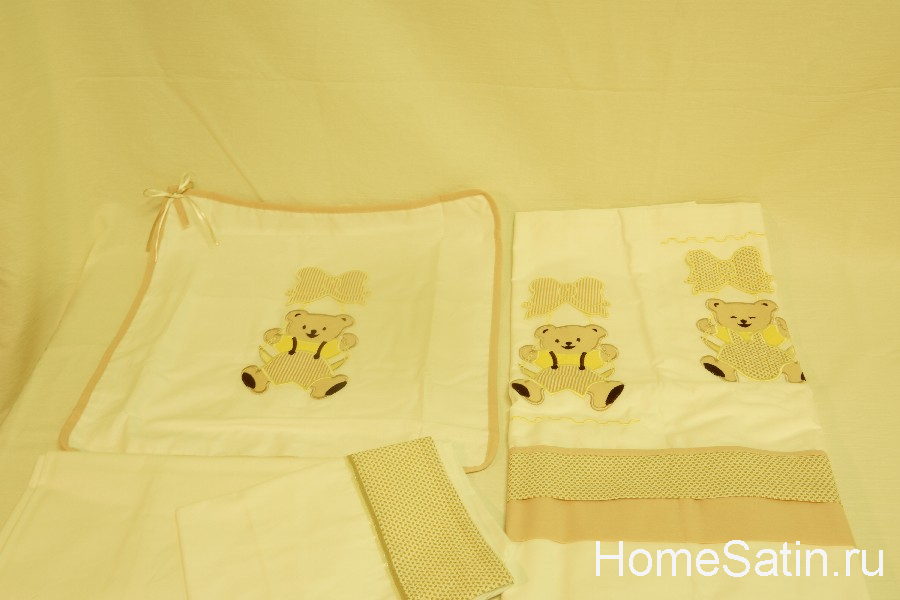 Bebe neversim комплект детского постельного белья от Gelin Home Baby Collection бежевого цвета, photo №2