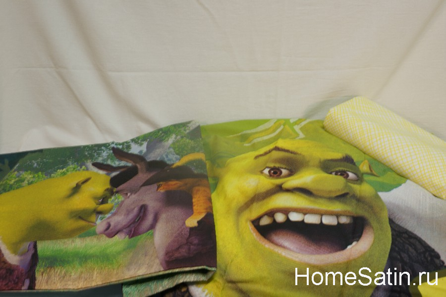 Shrek go green комплект постельного белья для мальчиков от TAC 1.5 спальный, photo №3
