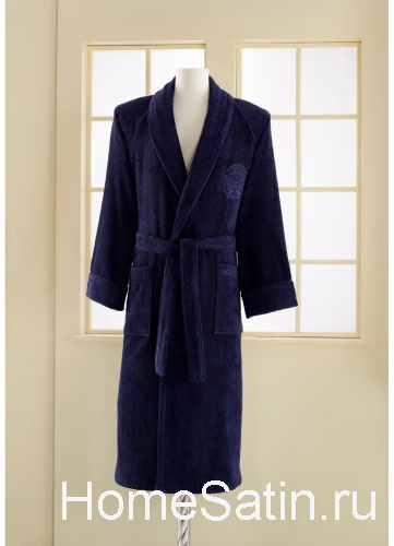 Deluxe bornoz халат мужской от Soft cotton фиолетовый XL, photo №1