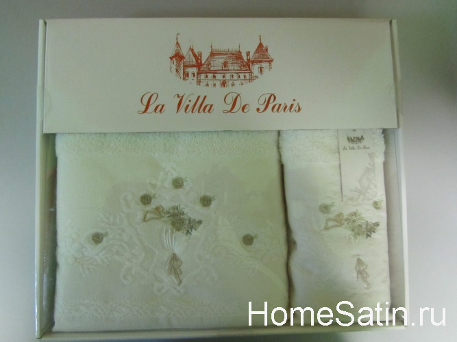 Nadine набор из двух полотенец от La Villa De Paris цвет кремовый, photo №1