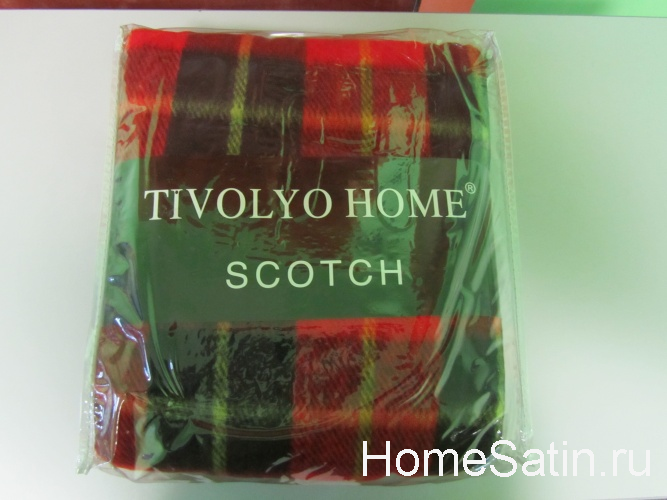 Scotch плед от Tivolyo Home красный евро, photo №2