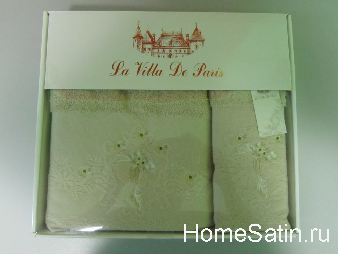 Nadine набор из двух полотенец от La Villa De Paris цвет бежевый, photo №1