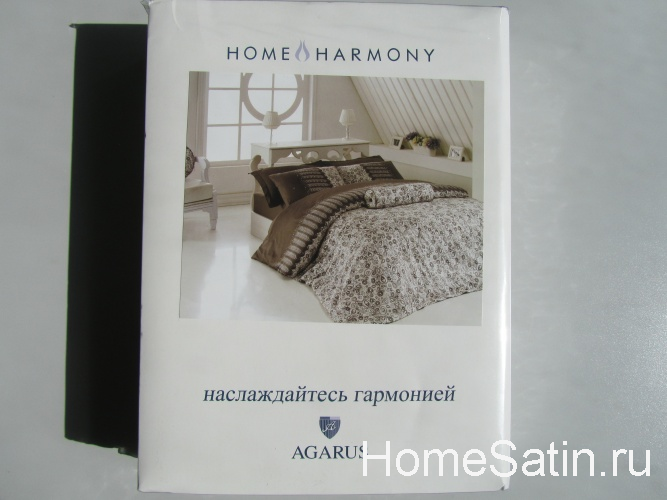 Granny комплект постельного белья мако сатин от Home Harmony бордовый 1.5 спальный, photo №5