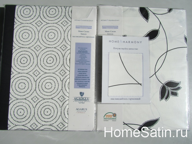 1029 комплект постельного белья мако сатин от Home Harmony евро, photo №5