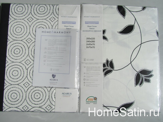 1029 комплект постельного белья мако сатин от Home Harmony евро, photo №6