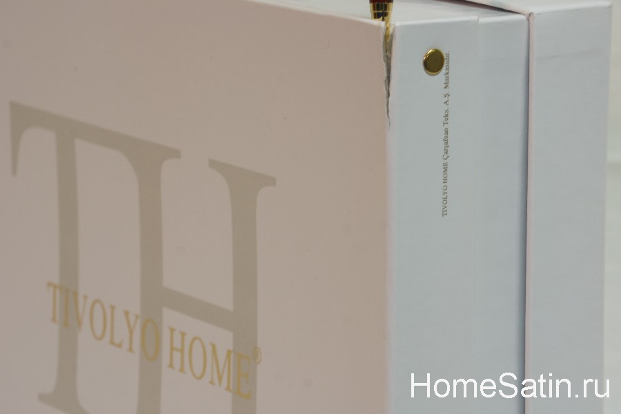 Claris комплект шелкового постельного белья от Tivolyo Home серовато-бежевого цвета евро (повреждена коробка), photo №4